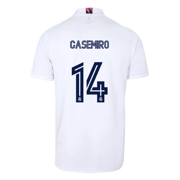 Camiseta Real Madrid Primera NO.14 Casemiro 2020-2021 Blanco